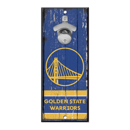 Golden State Warriors Sign Wood 5x11 Bottle Opener