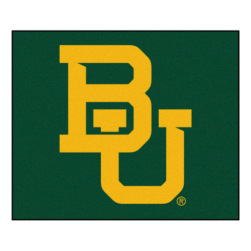 Baylor University - Baylor Bears Tailgater Mat Interlocking BU Primary Logo Black