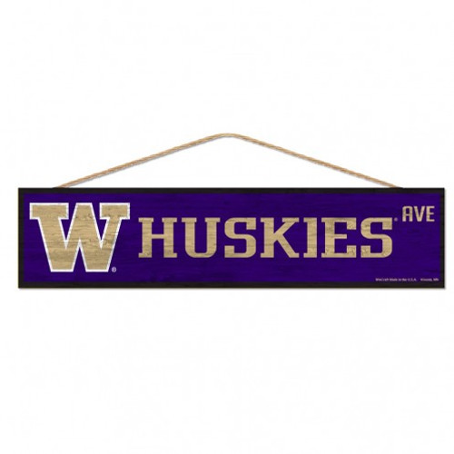 Washington Huskies Sign 4x17 Wood Avenue Design