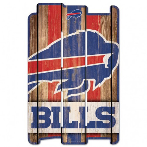 Buffalo Bills Sign 11x17 Wood Fence Style