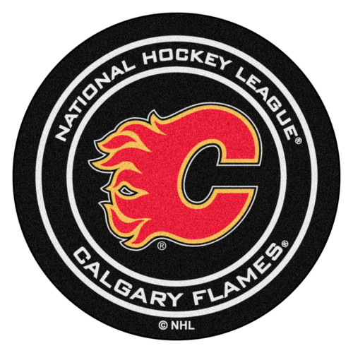 NHL - Calgary Flames Puck Mat 27" diameter