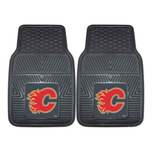 NHL - Calgary Flames 2-pc Vinyl Car Mat Set 17"x27"