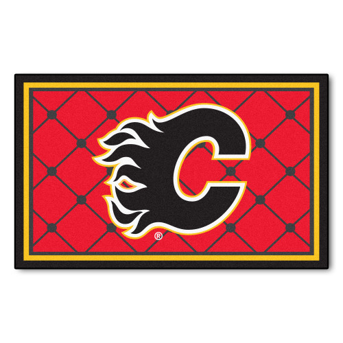 NHL - Calgary Flames 4x6 Rug 44"x71"