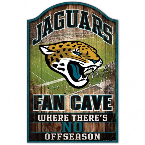 Jacksonville Jaguars Sign 11x17 Wood Fan Cave Design
