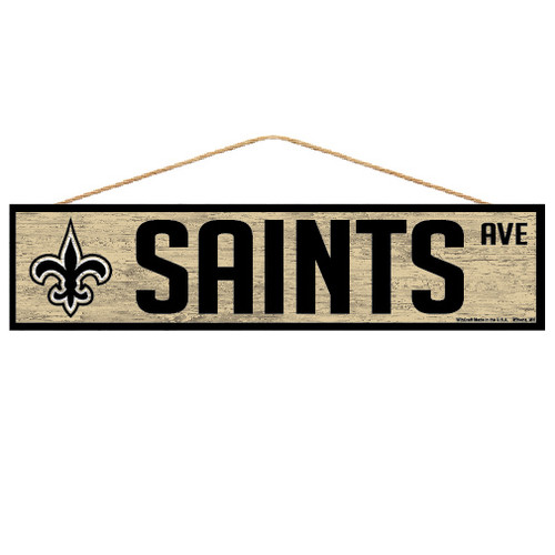 New Orleans Saints Sign 4x17 Wood Avenue Design