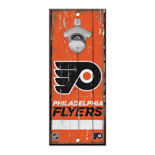 Philadelphia Flyers Sign Wood 5x11 Bottle Opener