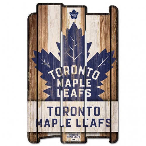 Toronto Maple Leafs Sign 11x17 Wood Fence Style