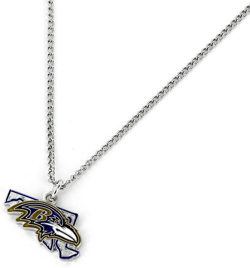 Baltimore Ravens Necklace State Design