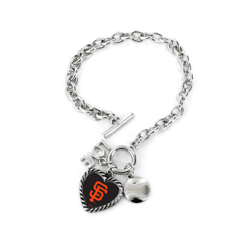 San Francisco Giants Bracelet Charmed Sport Love Baseball