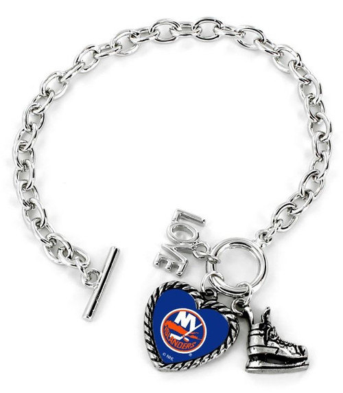 New York Islanders Bracelet Charmed Sport Love Skate
