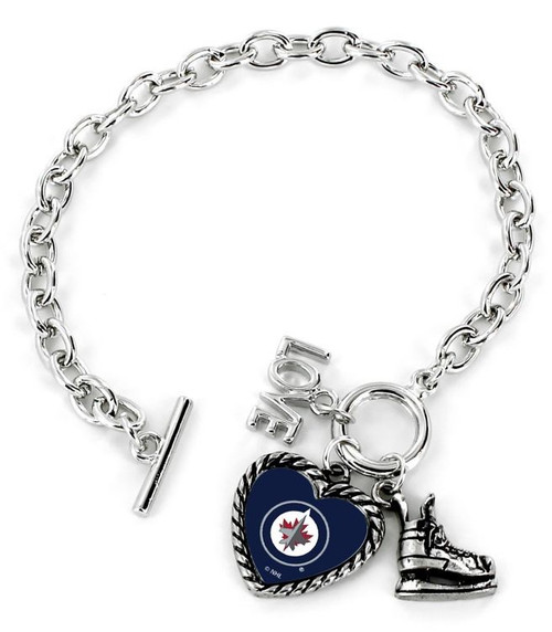 Winnipeg Jets Bracelet Charmed Sport Love Skate