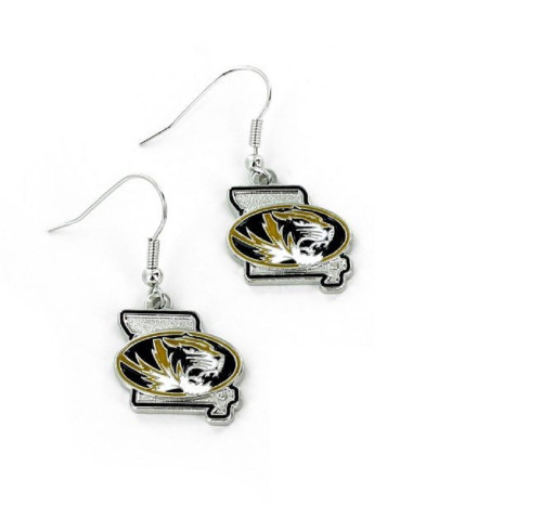 Missouri Tigers Earrings State Design