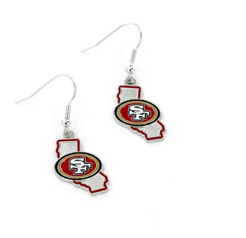 San Francisco 49ers Earrings State Design