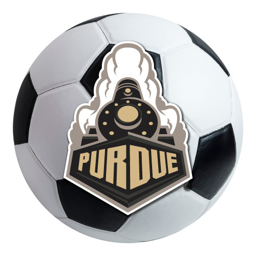 Purdue University - Purdue Boilermakers Soccer Ball Mat Train Secondary Logo White