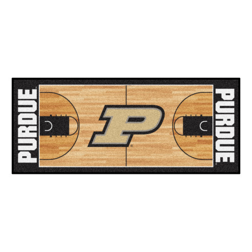 Purdue University - Purdue Boilermakers NCAA Basketball Runner Train Secondary Logo Black