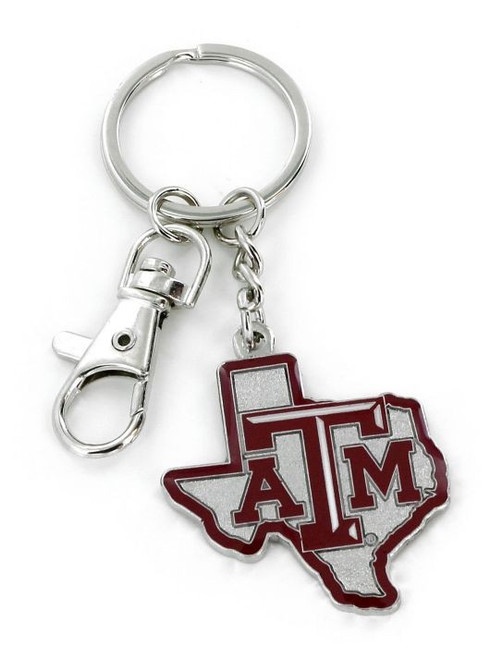 Texas A&M Aggies Keychain State Design