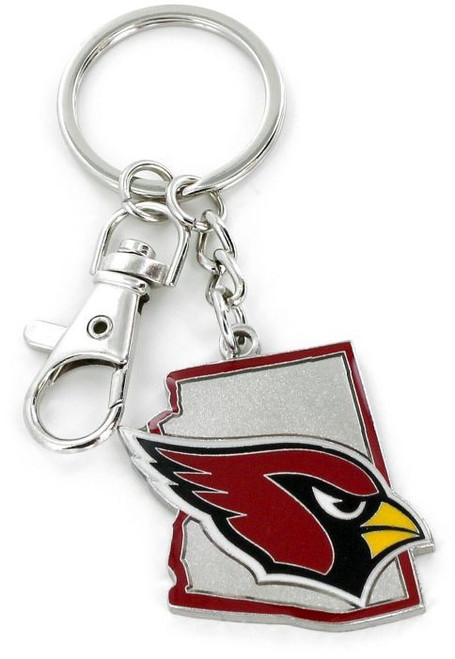 Arizona Cardinals Keychain State Design