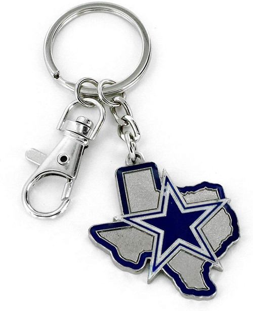 Dallas Cowboys Keychain State Design