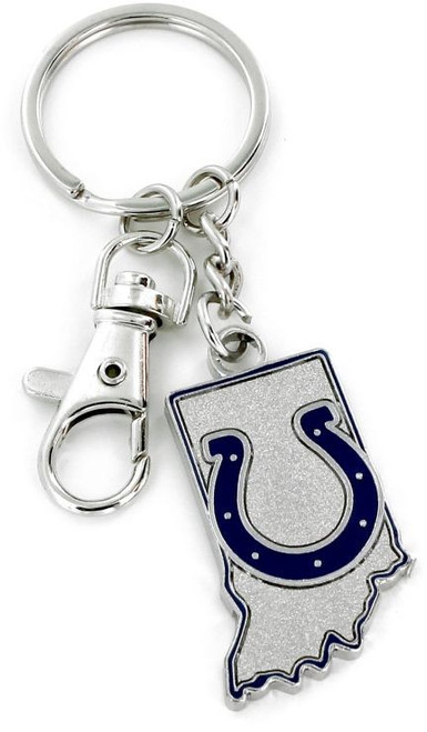 Indianapolis Colts Keychain State Design