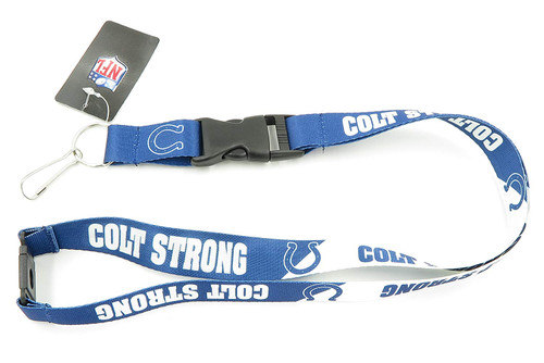 Indianapolis Colts Lanyard Breakaway Style Slogan Design