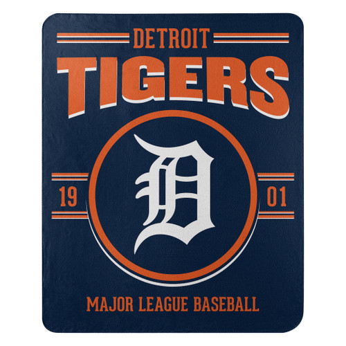 Detroit Tigers Blanket 50x60 Fleece Southpaw Design