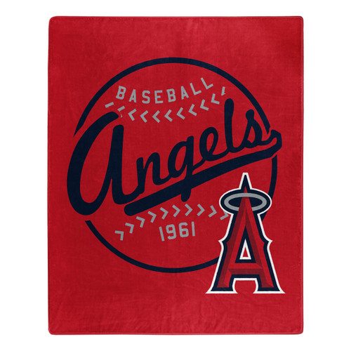 Los Angeles Angels Blanket 50x60 Raschel Moonshot Design