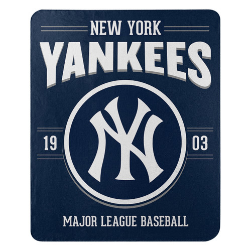 New York Yankees Blanket 50x60 Fleece Southpaw Design