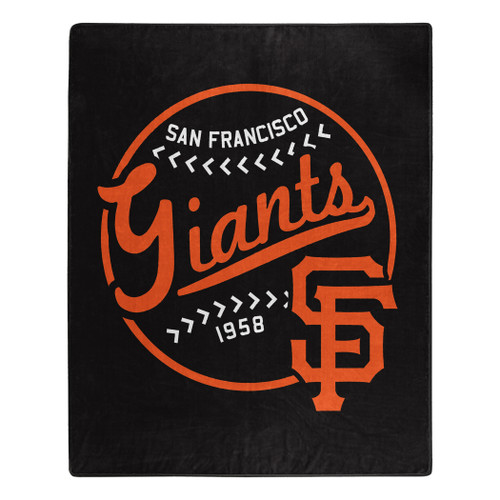 San Francisco Giants Blanket 50x60 Raschel Moonshot Design