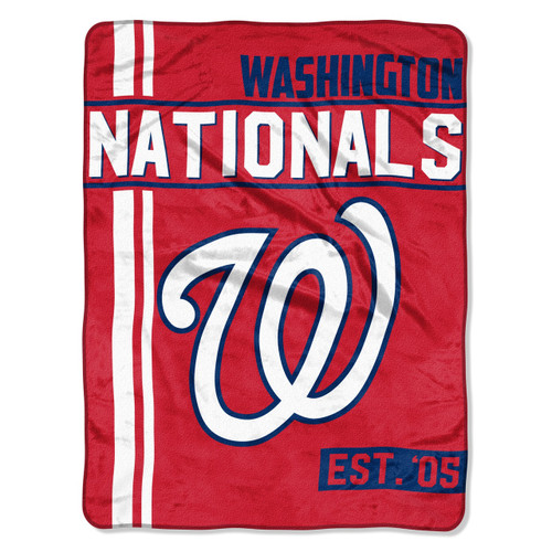 Washington Nationals Blanket 46x60 Micro Raschel Walk Off Design Rolled
