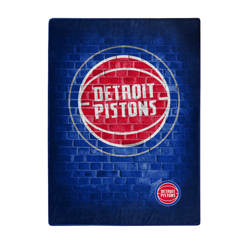 Detroit Pistons Blanket 60x80 Raschel Street Design