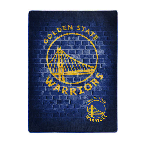 Golden State Warriors Blanket 60x80 Raschel Street Design