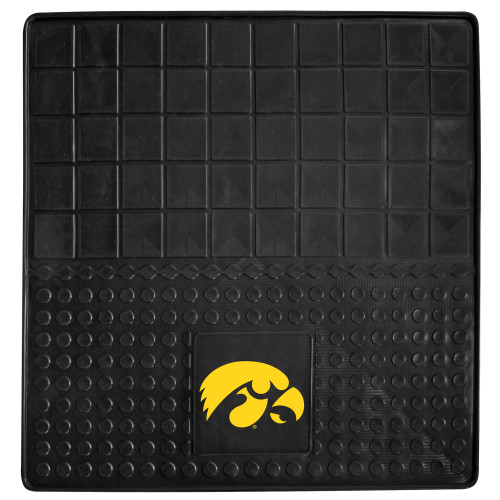 University of Iowa - Iowa Hawkeyes Heavy Duty Vinyl Cargo Mat Tigerhawk Primary Logo Black