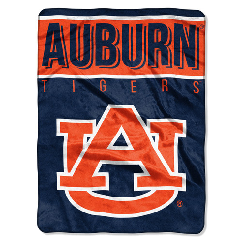 Auburn Tigers Blanket 60x80 Raschel Basic Design