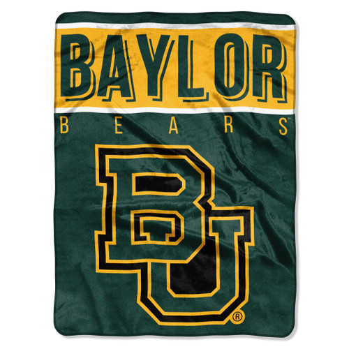 Baylor Bears Blanket 60x80 Raschel Basic Design