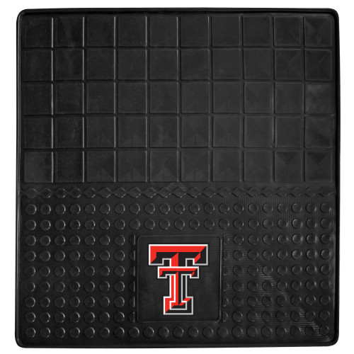 Texas Tech University - Texas Tech Red Raiders Heavy Duty Vinyl Cargo Mat Double T Primary Logo Black