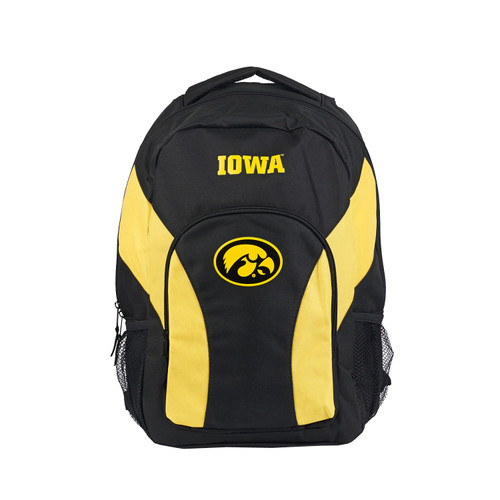 Iowa Hawkeyes Backpack Draftday Style Black and Gold