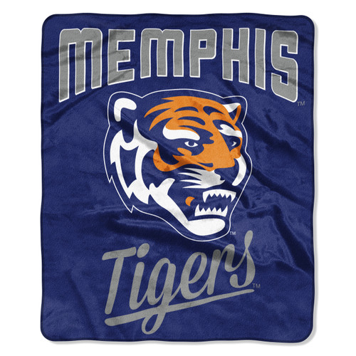 Memphis Tigers Blanket 50x60 Raschel Alumni Design