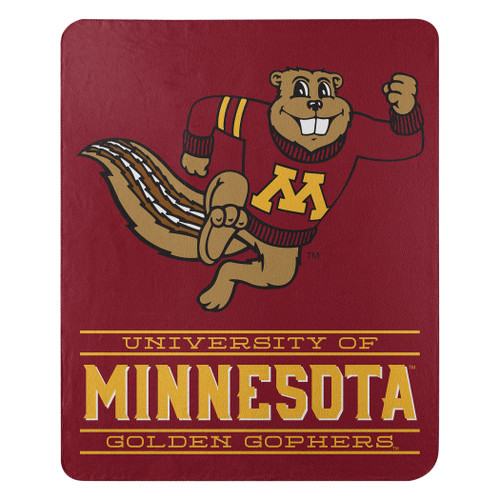 Minnesota Golden Gophers Blanket 50x60 Fleece Control Design