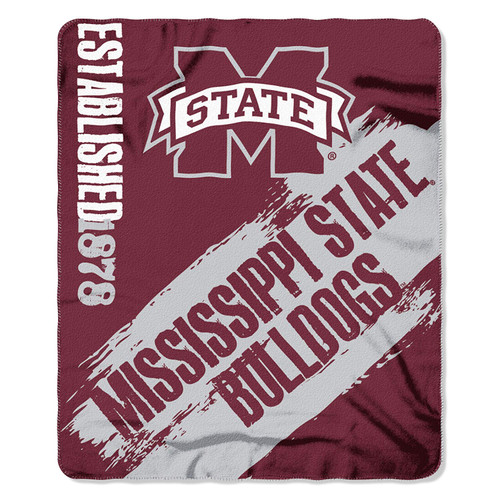 Mississippi State Bulldogs Blanket 50x60 Fleece Painted Design