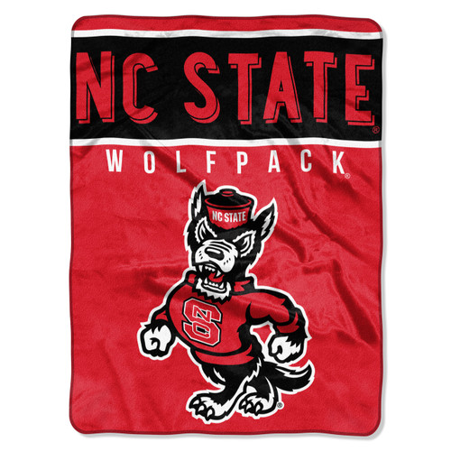 North Carolina State Wolfpack Blanket 60x80 Raschel Basic Design