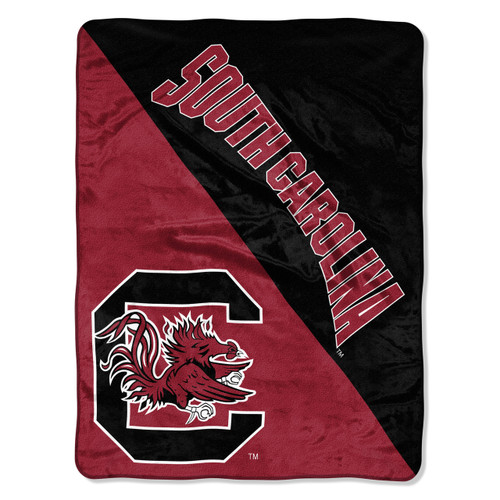 South Carolina Gamecocks Blanket 46x60 Micro Raschel Halftone Design Rolled