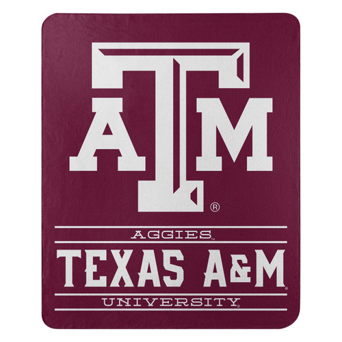 Texas A&M Aggies Blanket 50x60 Fleece Control Design