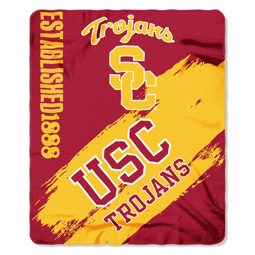 USC Trojans Blanket 50x60 Fleece Painted Design