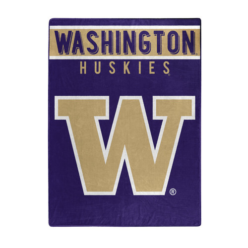 Washington Huskies Blanket 60x80 Raschel Basic Design