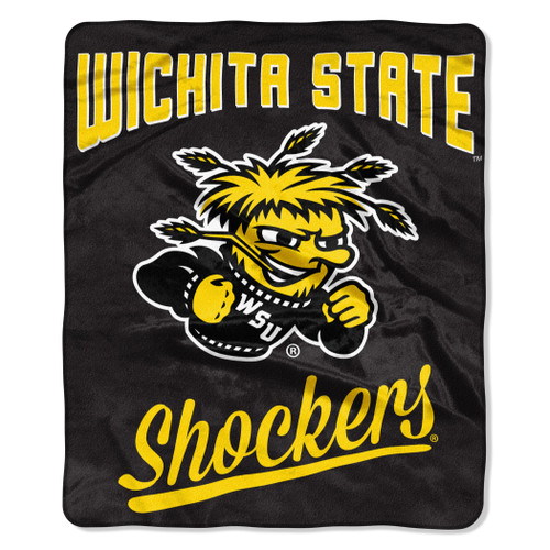Wichita State Shockers Blanket 50x60 Raschel Alumni Design