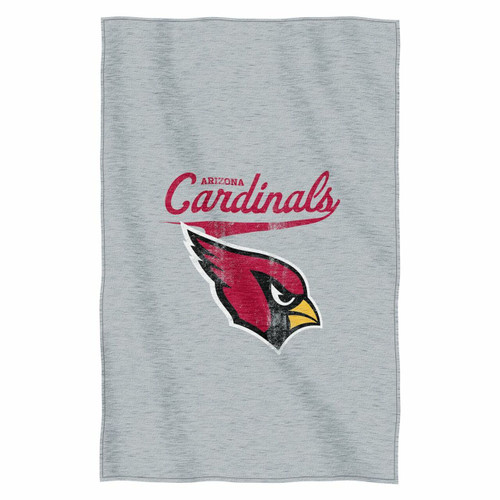 Arizona Cardinals Blanket 54x84 Sweatshirt Script Design