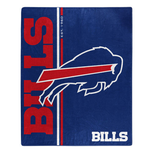 Buffalo Bills Blanket 50x60 Raschel Restructure Design