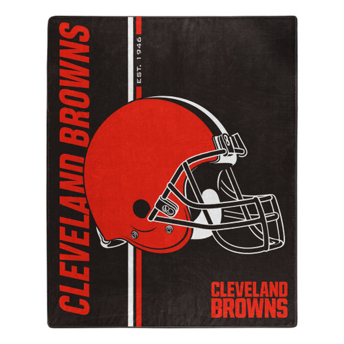 Cleveland Browns Blanket 50x60 Raschel Restructure Design