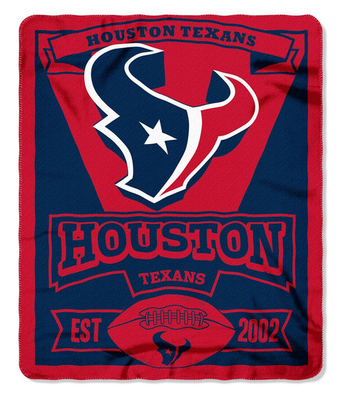 Houston Texans Blanket 50x60 Fleece Marque Design
