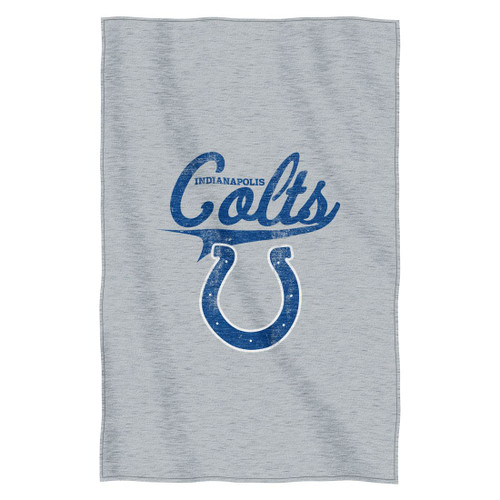 Indianapolis Colts Blanket 54x84 Sweatshirt Script Design